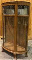 China hutch with curved glass