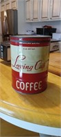 Vintage Loving cup coffee can