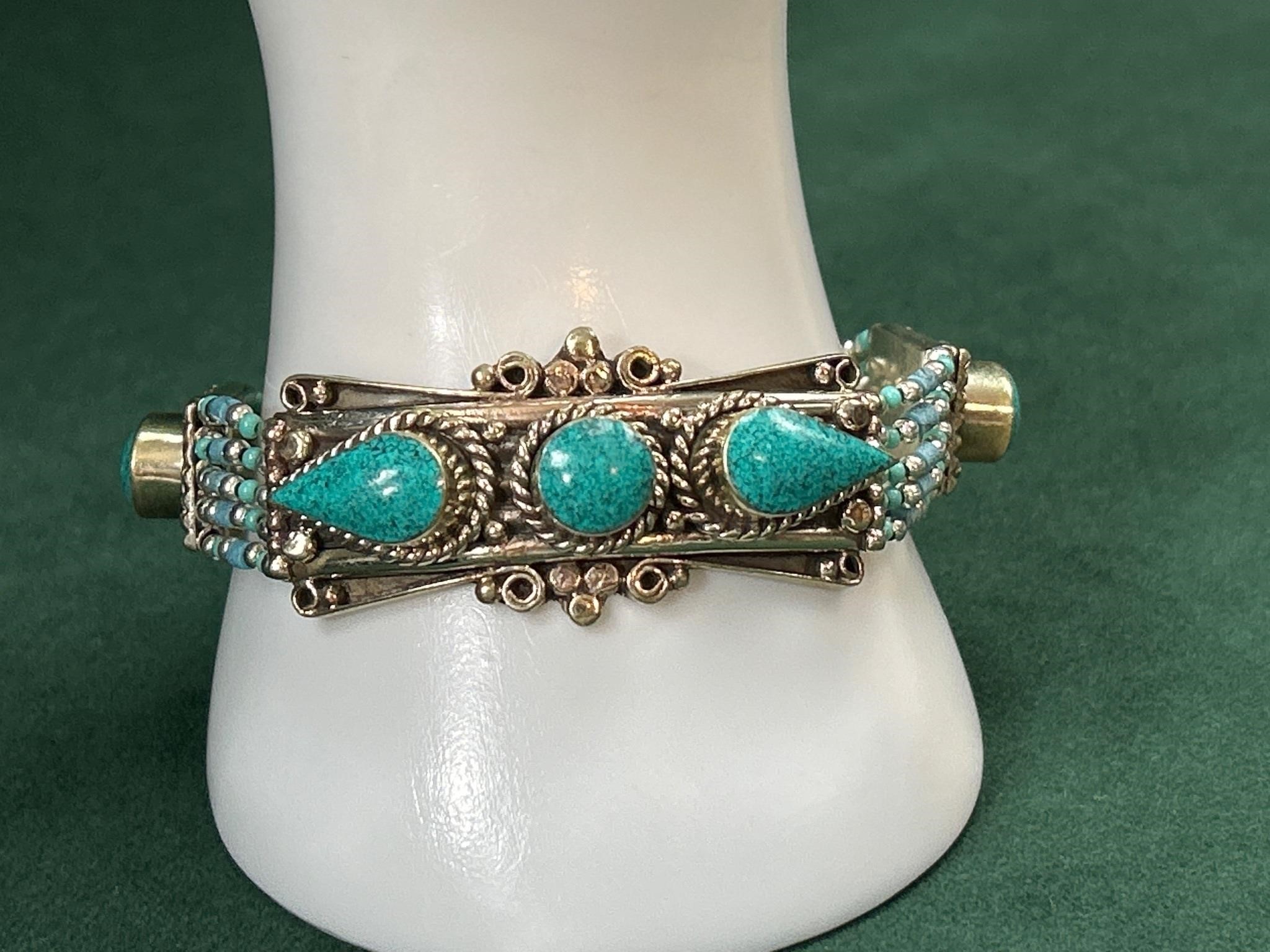 Tibetan silver beautiful adjustable bracelet
