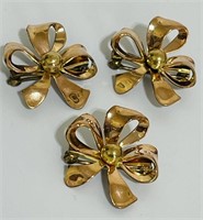 3 Vintage Van Dell 1/20 12k GF Brooch Brooches