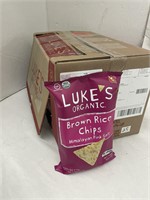 12 Bags of Luke's Organic Brown Rice Chips