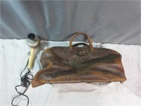 *Vintage Leather Carrying Bag With Electric