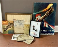 WWII Medals, Books and Poster