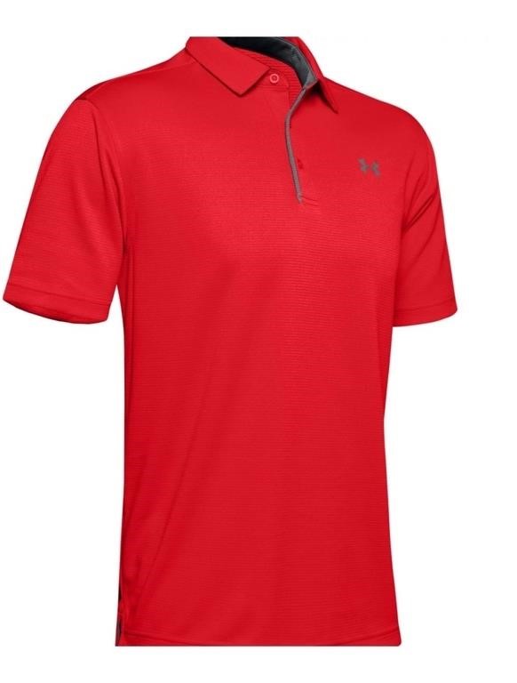 Under Armour Medium Red Tech Polo