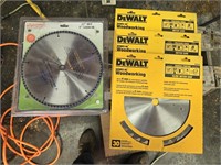 4) 12" saw blades never used