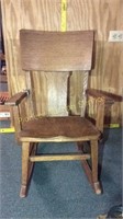Children’s wooden rocking chair
