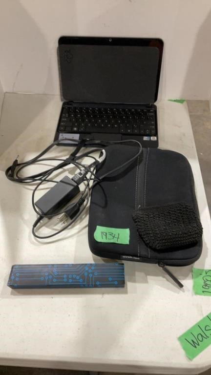 HP laptop with case