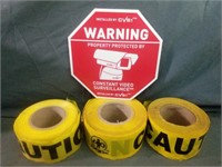 Three Rolls of CAUTION Tape & More