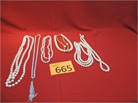 Faux Pearl Fashion Necklaces
