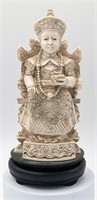 Okimono Carved Composite Empress
