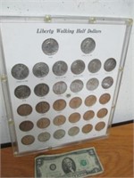 Walking Liberty Silver 1916-1935-S Half Dollar Set