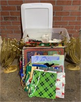Tote of Gift Bags & Angel Decor