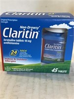 nondrowsy Claritin, 45 tablets expired 12/23
