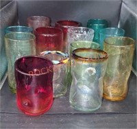 Misc lot multi color drinking glasses