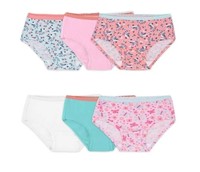 Fruit of the Loom Toddler Girls 6Pk Cotton Hipster