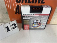 Pittsburgh A/C Manifold Gauge Set