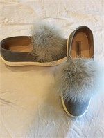 Steve Madden Gray Suede Shoes 8.5 B