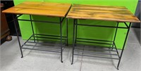 39 - LOT OF 2 SIDE TABLES