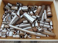 large lot of sockets