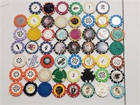 54 Foreign, Cruise And Advertising Casino Chips
