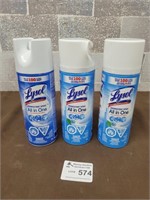3 Lysol disinfectant spray All In One 350g