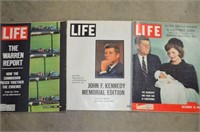 3 LIFE MAGAZINES -- JFK EDITIONS -- DEC 1960, O