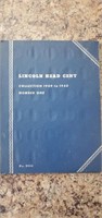 Lincoln head cent book #1, with coins