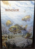 Windsor 2017 WI Fishing Opener Canvas-Style Sign