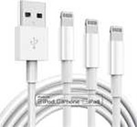 3 Pack 6ft MFi Certified Cables