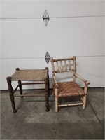 Vintage Children's Chair & Table