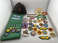 Vintage Girl Scouts Patches / Hat. Badges.