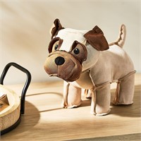 Leather Dog Plush Toy, 8.5" Way To Celebrate A96