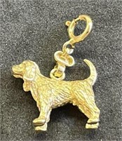 14K Gold Charm Scottie Dog 4.5 Grams