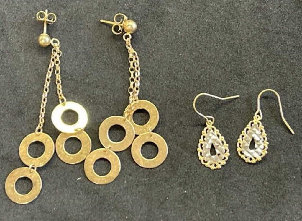 14K Gold Earrings 3.1 Grams