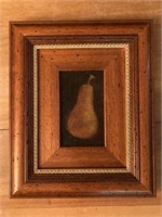 Ornately Framed Pear Print