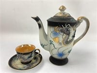 RARE Antique Japanese Mariage Dragonware Teapot +