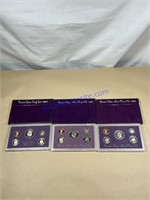 1987, 1988, 1989, United States proof sets