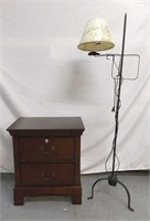 NIGHT STAND AND FLOOR LAMP