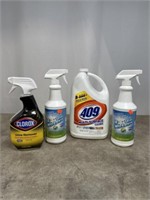 Assortment of Household Cleaning Products
