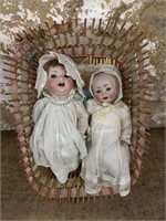 Two Bisque Head Dolls