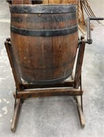 J M DERMAID BARREL CHURN ON STAND