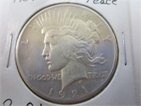 Rare 1921 Peace Dollar