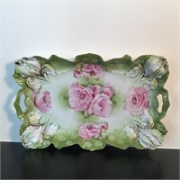 R S PRUSSIA HAND PAINTED PORCELAIN TRAY