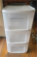 Sterilite White 3 Drawer Storage Bins