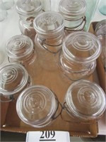 4 Ball Ideal Pint Jars and 4 Quart Jars w/ Lids