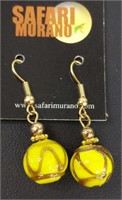 Safari Murano Glass beaded earrings