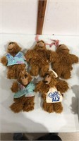 Lot of 5 1983 ALF hand puppets