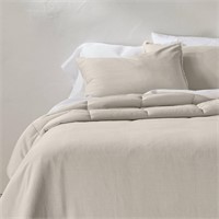 Full/Queen Heavyweight Linen Blend Comforter $148