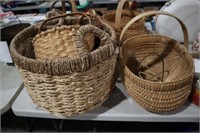 COLLECITON OF WICKER BASKETS