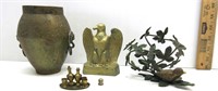 Assorted Brass Eagle,Vase,Bird Sculpture